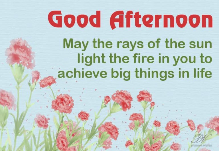 Good Afternoon Wishes