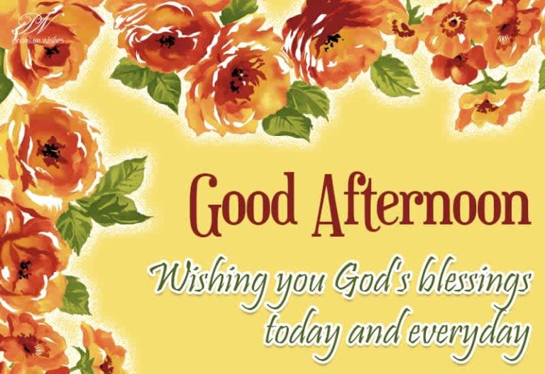 Good Afternoon Wishes