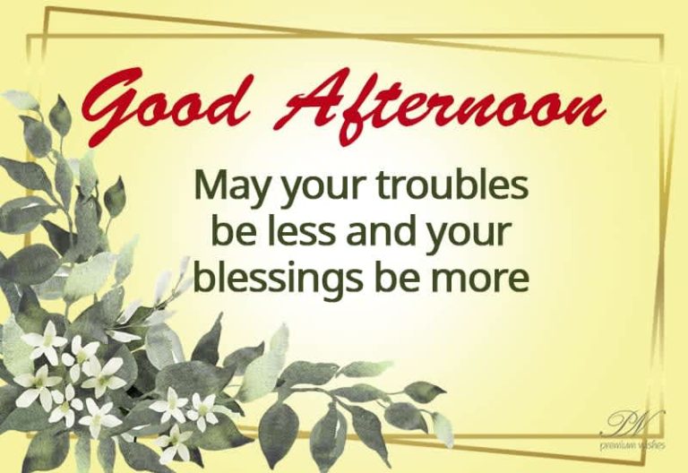Good Afternoon Wishes