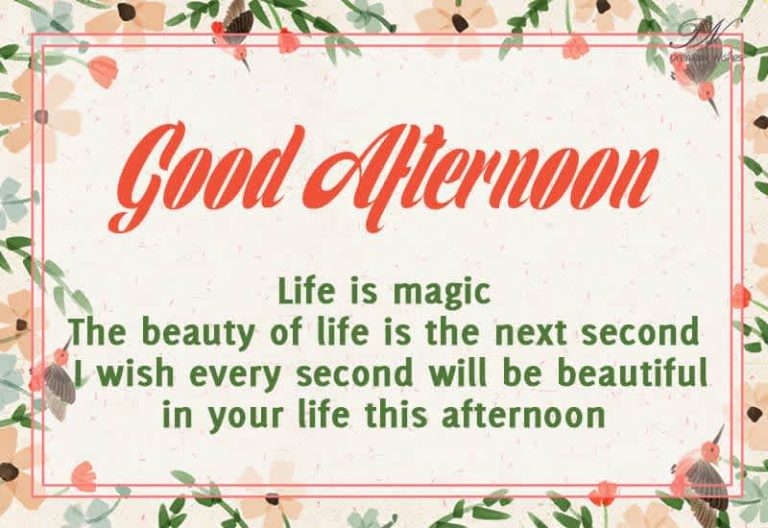 Good Afternoon Wishes