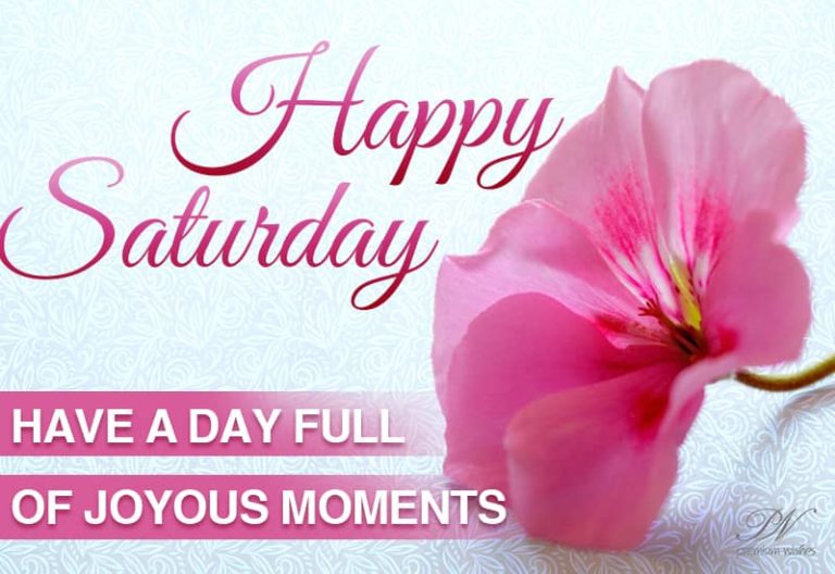 Happy Saturday – Have a weekend full of joyous moments