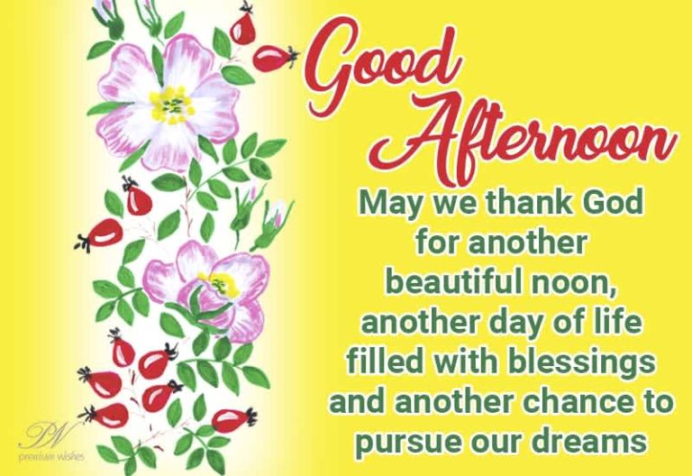 Good Afternoon Wishes