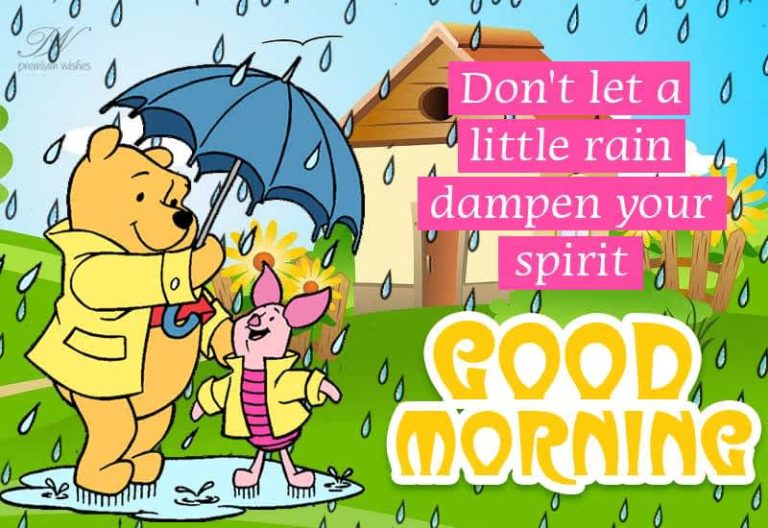 Don’t let little rain dampen your spirits – Good Morning