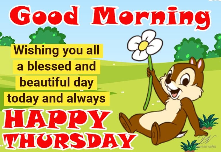 Good Morning  – Wishing you all a blessed and beautiful day today and always – Happy Thursday
