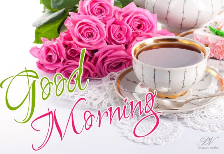 Good Morning – Enjoy the roses and the morning