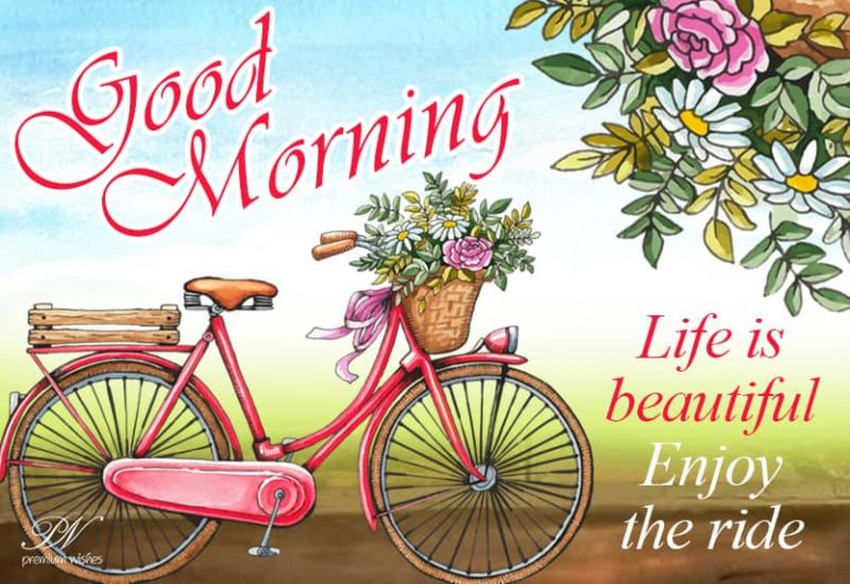Good Morning – Life is beautiful – Enjoy the ride Good Morning – Life is beautiful – Enjoy the ride