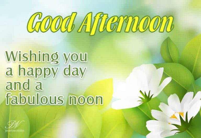 Good Afternoon Wishes