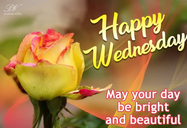 Happy Wednesday – May your day be bright and beautiful