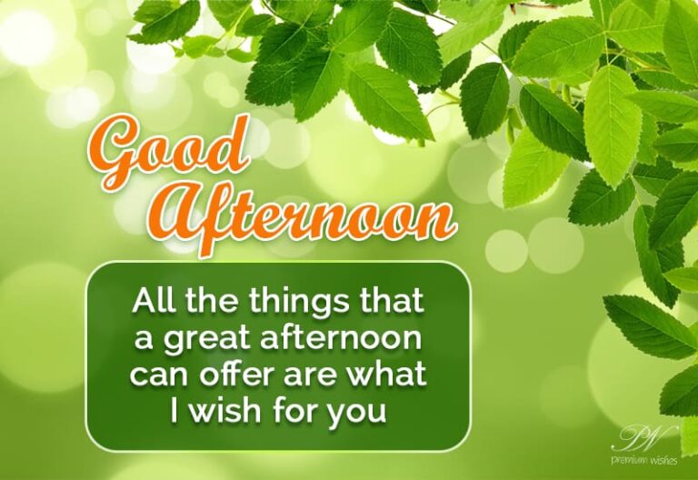 Good Afternoon Wishes