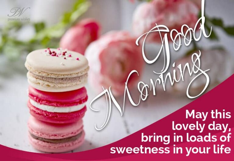 Good Morning – May this lovely day bring in loads of sweetness in your life