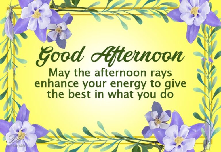 Good Afternoon Wishes