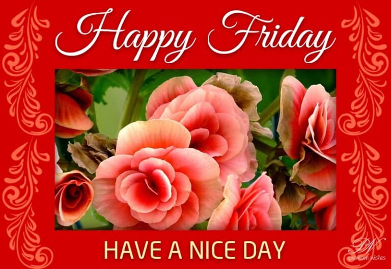 Happy Friday – have a nice and fulfilling day