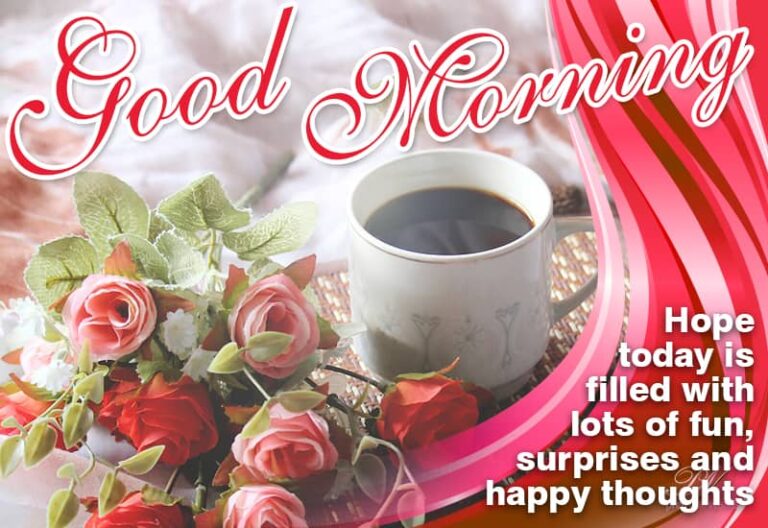 Good Morning – Hope today is filled with lots of fun, surprised and happy thoughts