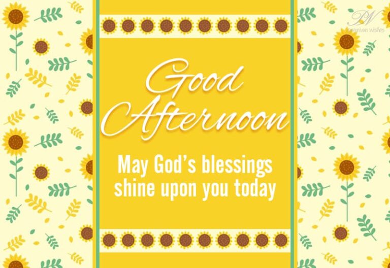 Good Afternoon Wishes