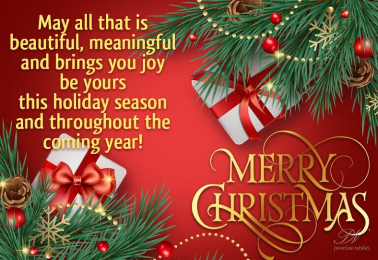 May all that is beautiful, meaningful and brings your joy be yours this holiday season and throughout the coming year – Merry Christmas
