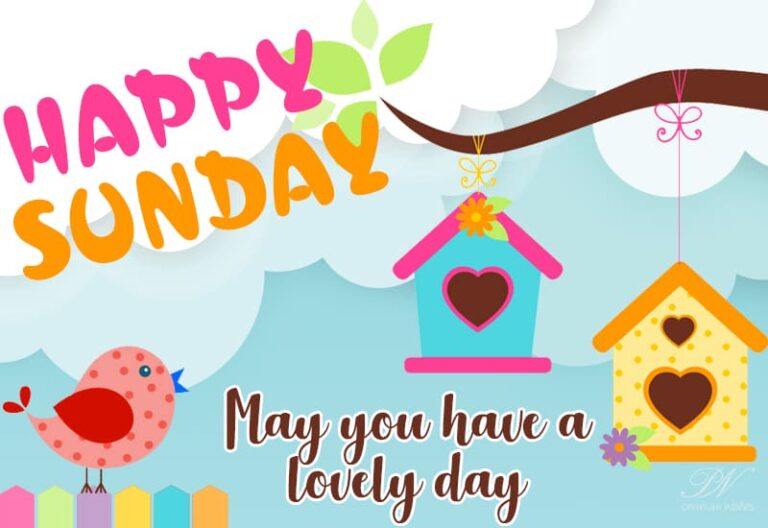 Happy Sunday – May you have a lovely day