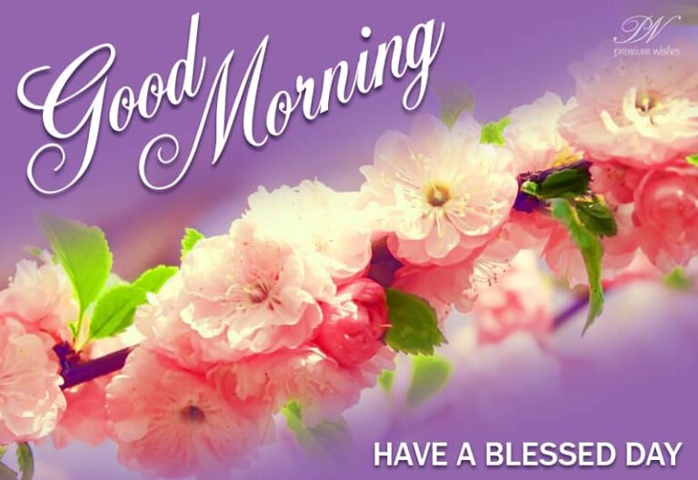 Good Morning – Have a blessed day – enjoy the flowers