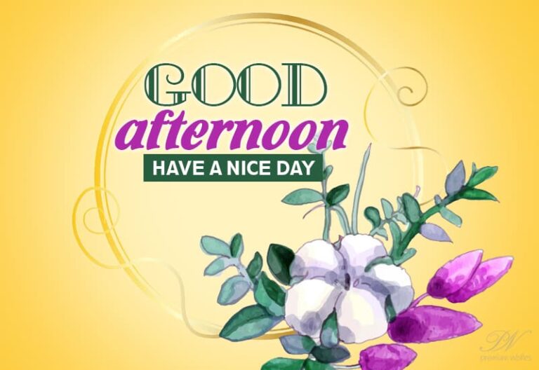 Good Afternoon Wishes