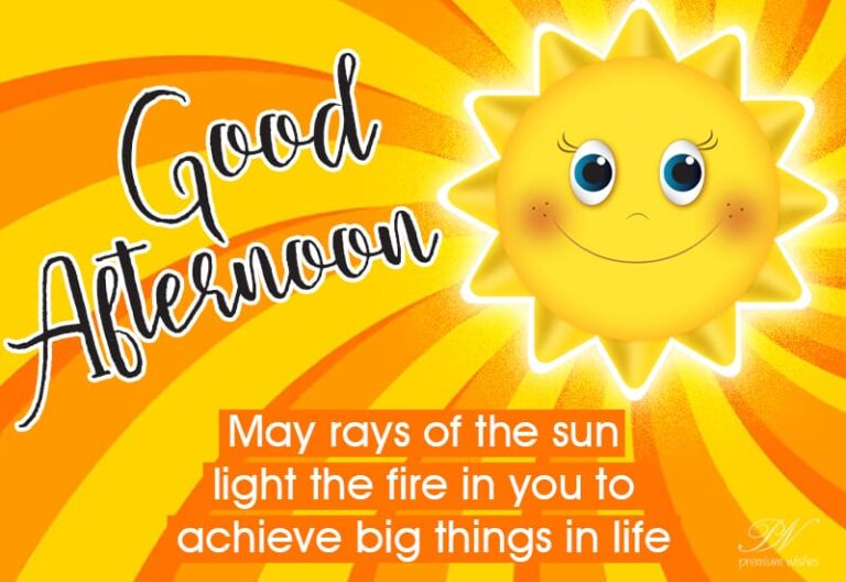 Good Afternoon Wishes