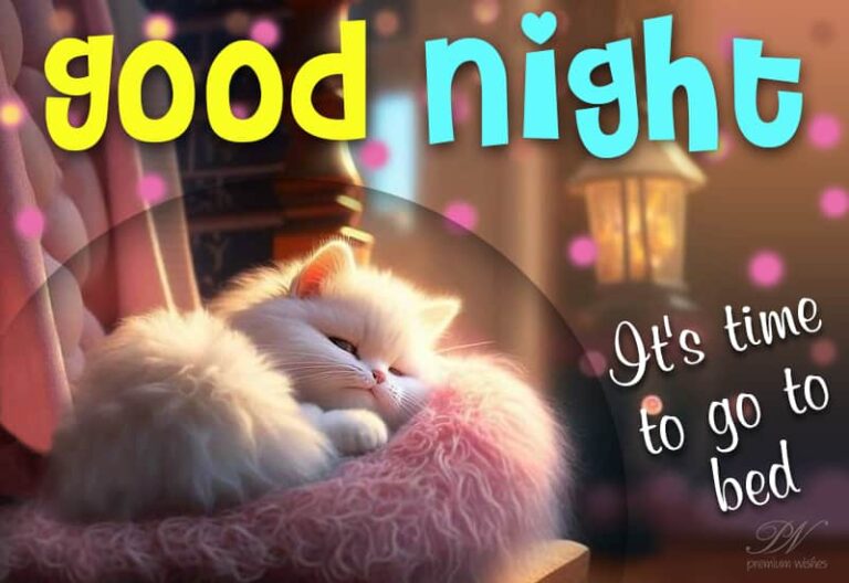 Good Night – It’s time to go to bed
