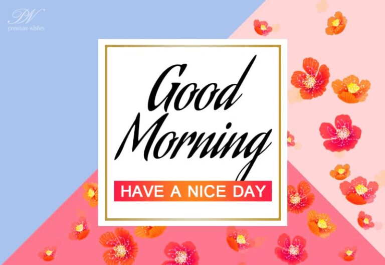 Good Morning Friends – Have a nice day