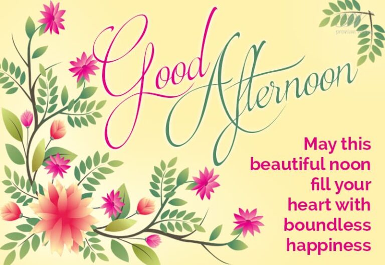 Good Afternoon Wishes