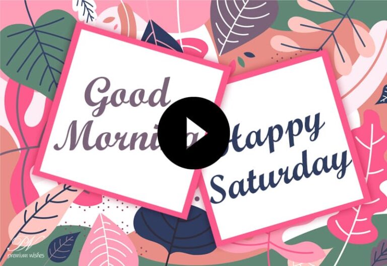 Happy Saturday with Flowers – Happy Saturday WhatsApp Status – Beautiful Saturday Greetings Video