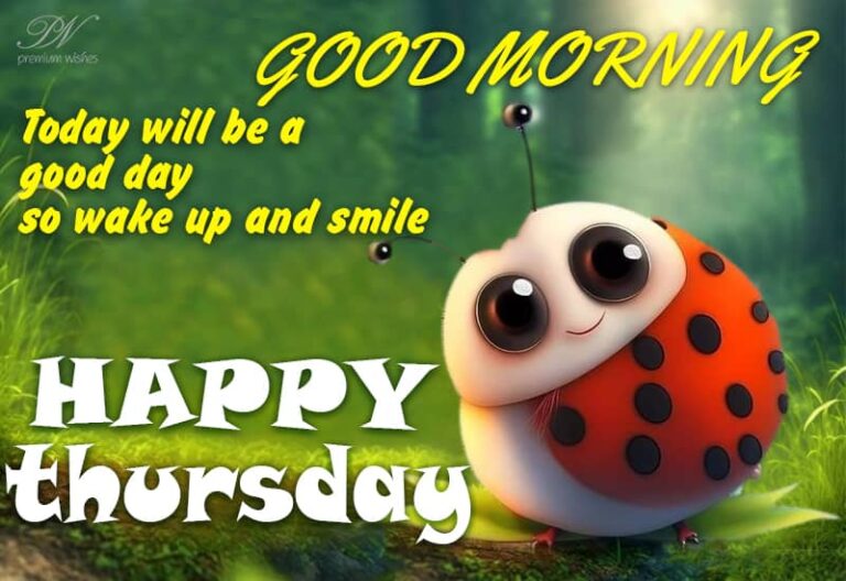 Good Morning – Today will be a good day so wake up and smile – Happy Thursday