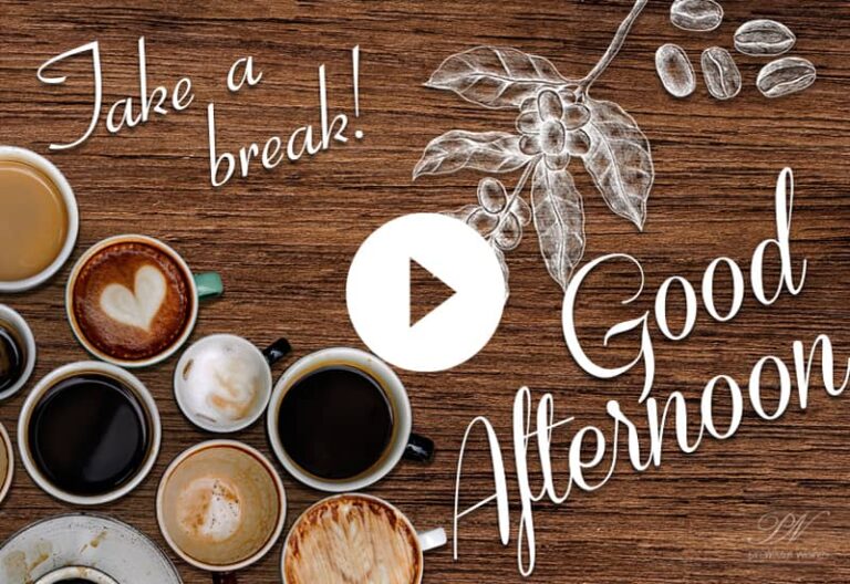 Good Afternoon Video With Coffee – Good Afternoon Whatsapp Status