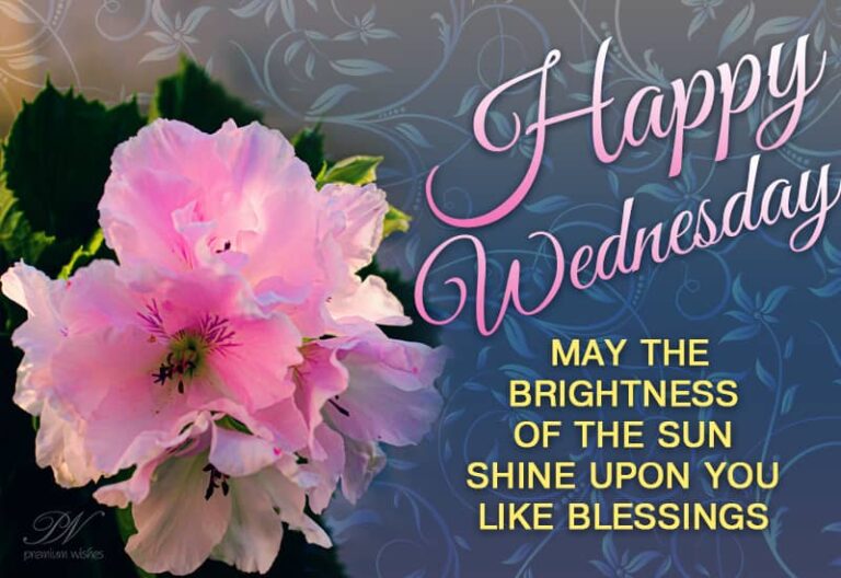 Happy Wednesday – May the brightness of the Sun shine upon you like blessings