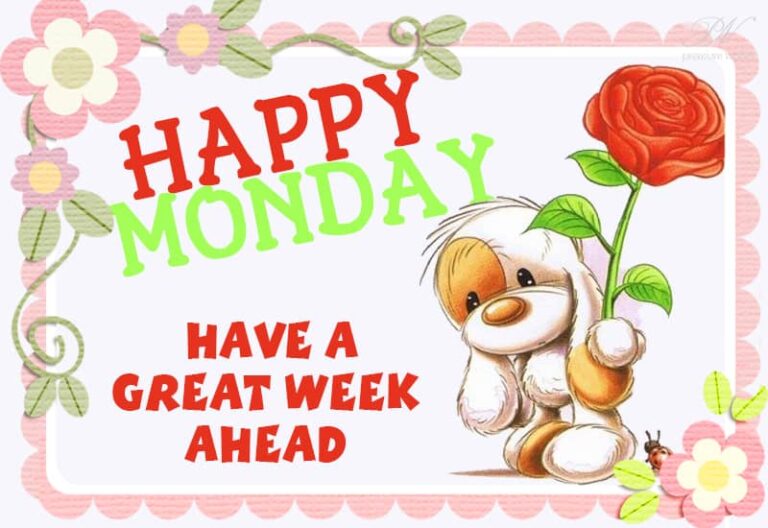 Friends Happy Monday – Have a great week ahead