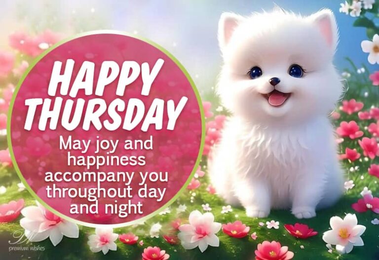 Happy Thursday – May joy and happiness accompany you throughout the day and night