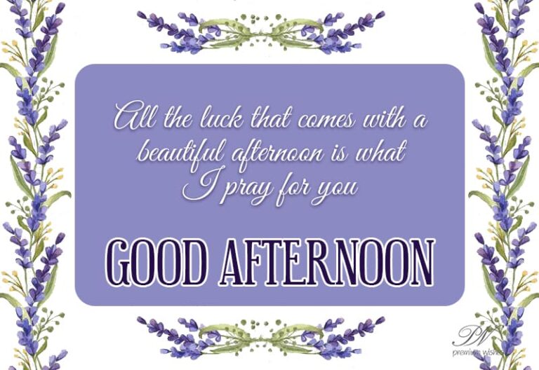 Good Afternoon Wishes