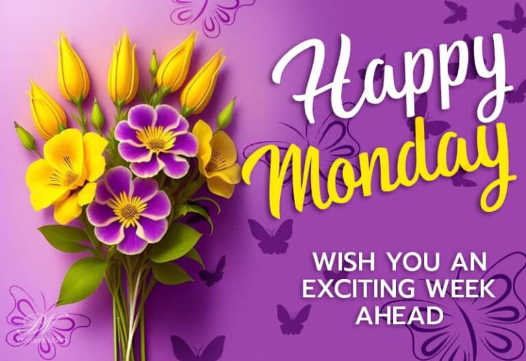 Happy Monday – Wish you an exciting week ahead friends