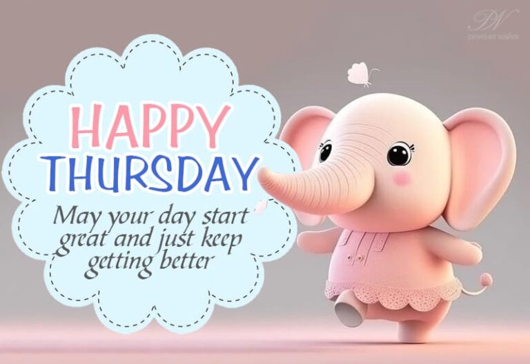 Happy Thursday May your day start great and just keep getting better