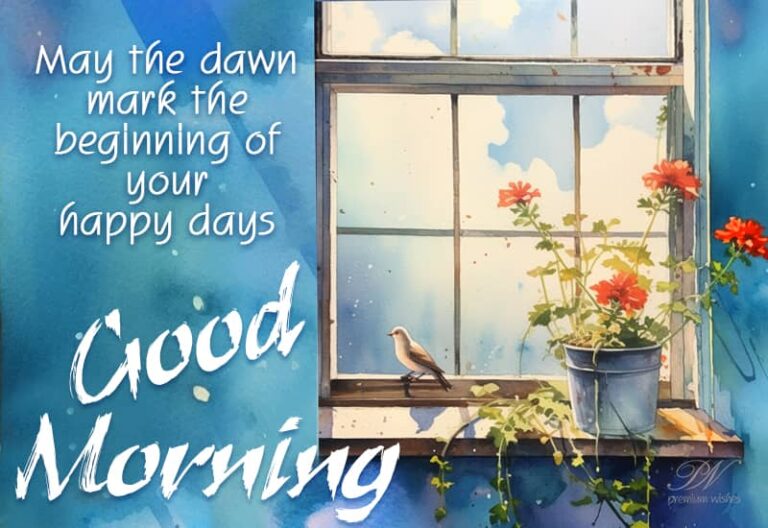 Good Morning – May the dawn mark the beginning of your happy days