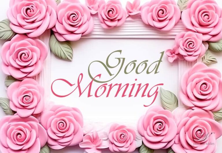 Good Morning – Wishing you a happy morning – Enjoy the fresh roses