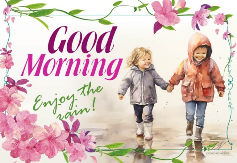 Good Morning – Enjoy the rain
