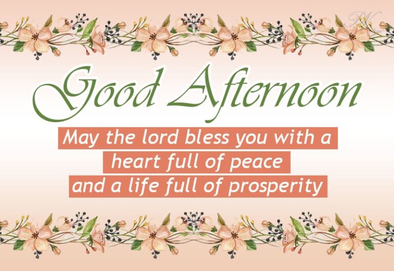 Good Afternoon Wishes