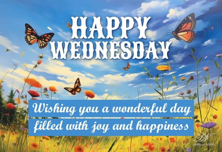 Happy Wednesday – Wishing you a wonderful day filled with joy and happiness