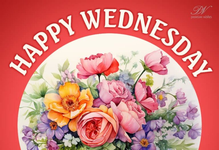 Happy Wednesday – Sending you good vibes to start your morning with positive energy