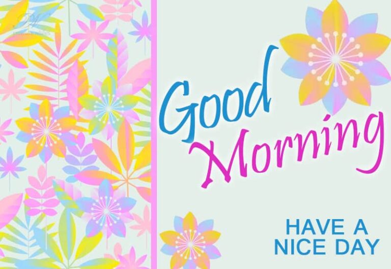Good Morning Everybody – Have a nice day