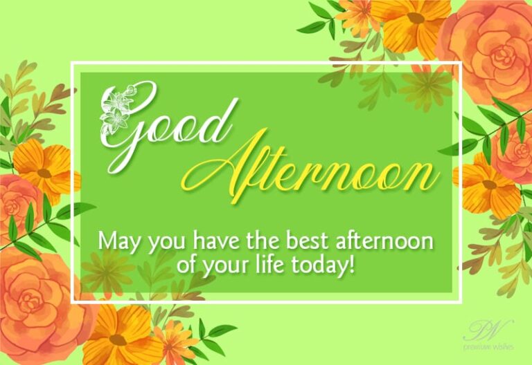 Good Afternoon Wishes