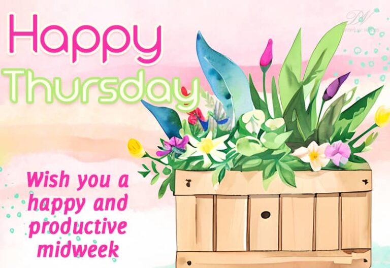 Happy Thursday – Wish you a happy and productive midweek
