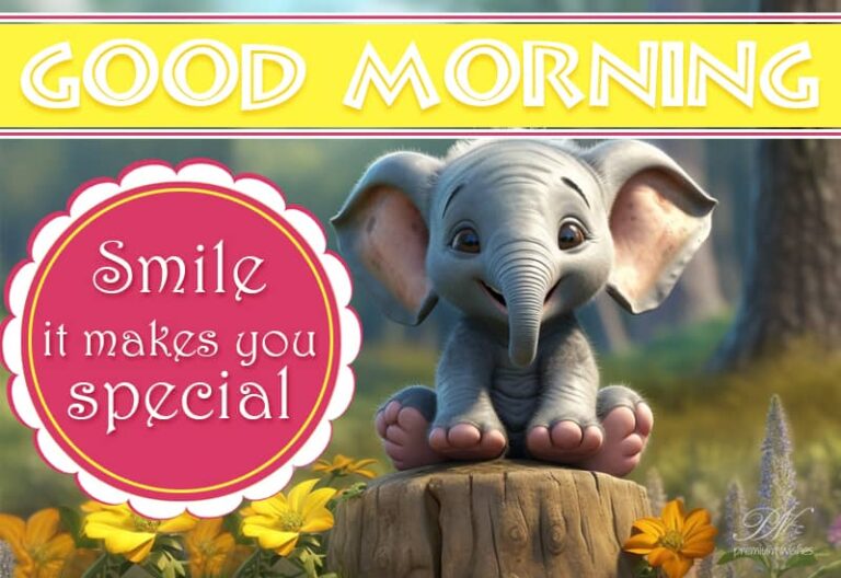 Smile- It make you special – Good Morning