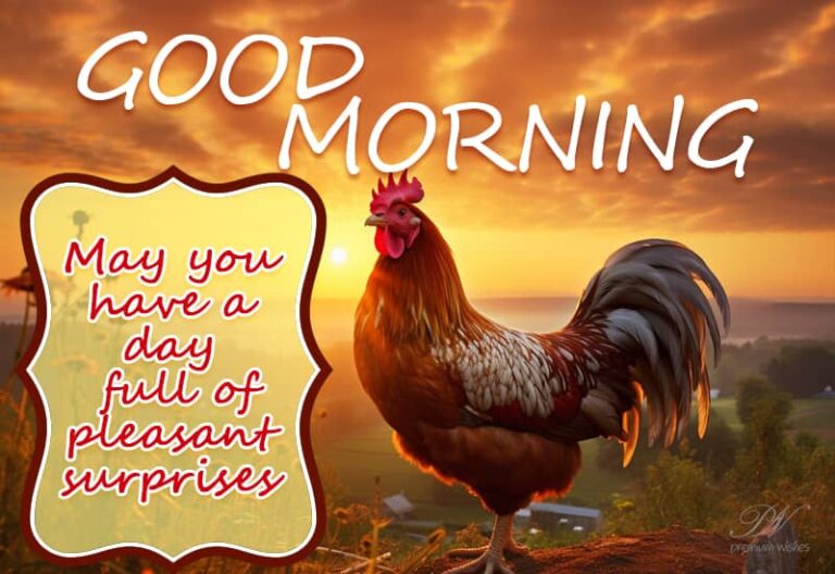 Good Morning – May you have a day full of pleasant surprises