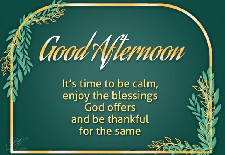 Good Afternoon Wishes