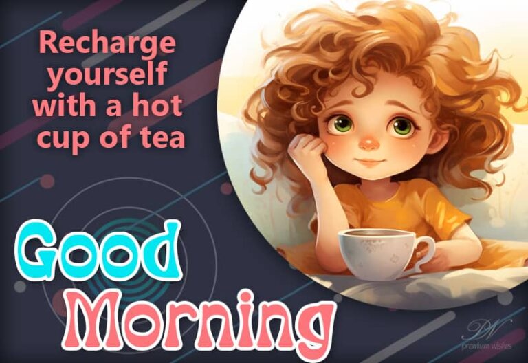 Good Morning – Recharge yourself with a hot cup of tea