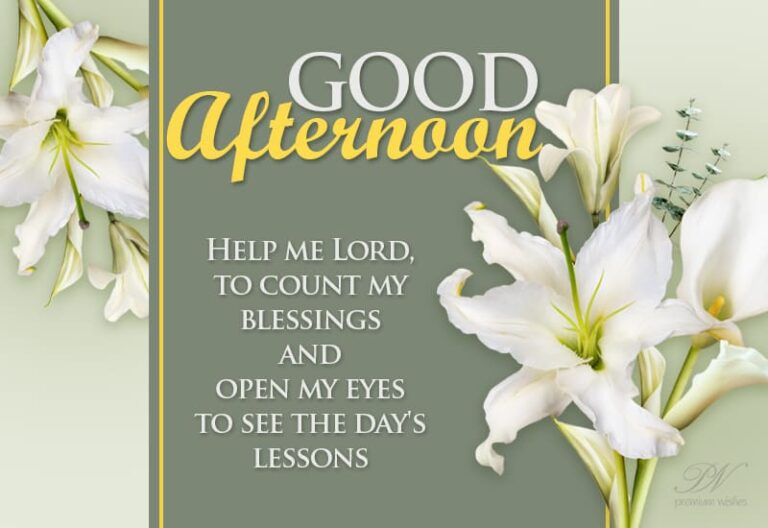 Good Afternoon Wishes