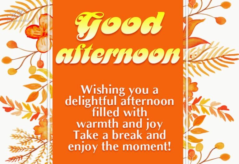 Good Afternoon Wishes
